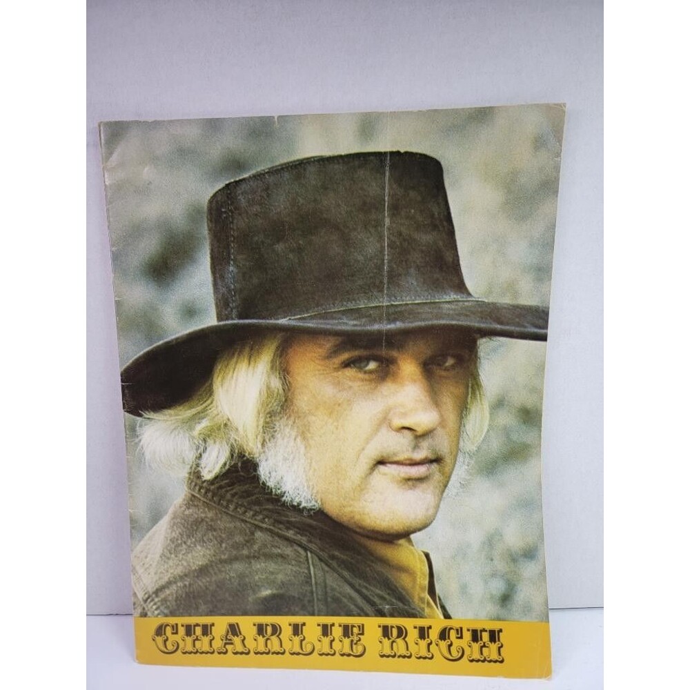 Charlie Rich Vintage Souvenir Tour Program Photo Book 1970s Country Music